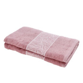 Prosop baie bumbac roz 90 x 140 cm