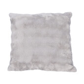 Perna decorativa textil gri 45 x 45 cm