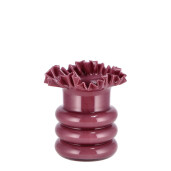 Vaza flori sticla roz 20 x 21 cm