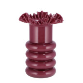 Vaza flori sticla roz 21 x 30 cm