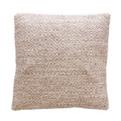 Perna decorativa bumbac maro alb Jordi 60 x 60 cm