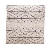 Perna decorativa bumbac crem negru Peres 60 x 60 cm