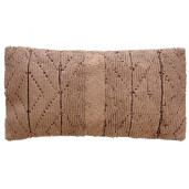 Perna decorativa bumbac maro negru Peres 60 x 30 cm