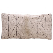 Perna decorativa bumbac crem negru Peres 60 x 30 cm