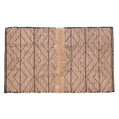 Covoras bumbac maro negru Peres 60 x 120 cm