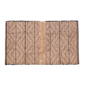 Covor bumbac maro negru 90 x 150 cm