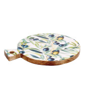 Set 2 platouri servire lemn multicolor Yari 39 x 29 x 2,5 cm