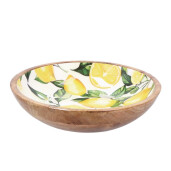Bol lemn multicolor Lamai Yari 30 x 7 cm 