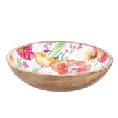 Bol lemn multicolor Iole II 30 x 7 cm