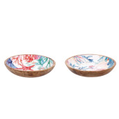 Set 2 boluri lemn multicolor Maela 30 x 6 cm