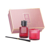 Set parfum camera, lumanare parfumata Bergamota si Mosc 150 ml, 100 gr