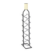Suport 6 sticle vin fier negru 13,5 x 24 x 84,5 cm