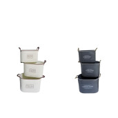 Set 6 ghivece flori 43 x 22 x 27, 47 x 26 x 32, 51 x 30,5 x 36,5 cm