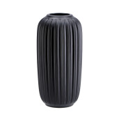 Vaza flori ceramica neagra 15 x 30 cm