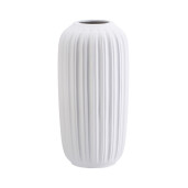 Vaza flori ceramica alba 15 x 30 cm