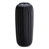 Vaza flori ceramica neagra 16 x 38 cm