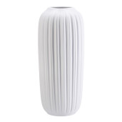 Vaza flori ceramica alba 16 x 38 cm