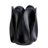 Vaza flori ceramica neagra 19 x 25 cm