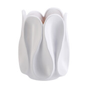 Vaza flori ceramica alba 19 x 25 cm