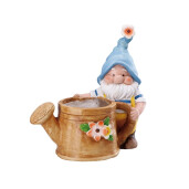 Ghiveci flori cu figurina Gnom, magneziu multicolor 34,5 x 19 x 35,5 cm