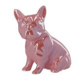 Figurina Catelus ceramica roz 22 x 11,5 x 26,5 cm