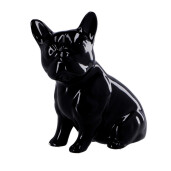 Figurina Catelus ceramica neagra 22 x 11,5 x 26,5 cm