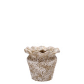 Ghiveci flori ciment maro 20 x 17 cm