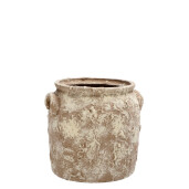 Ghiveci flori piatra maro 20,5 x 20 cm