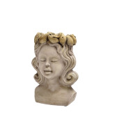 Ghiveci flori piatra maro 17,5 x 15 x 25 cm