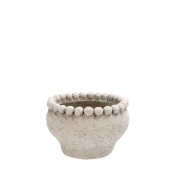 Ghiveci flori piatra bej 20,5 x 13,5 cm