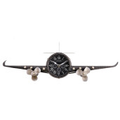 Ceas perete Avion fier 56,5 x 7 x 18 cm