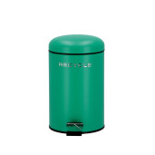 Cos gunoi cu pedala metal verde 20,5 x  31,5 cm, 7 L