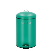 Cos gunoi cu pedala fier verde 25 x 39 cm / 12 L 