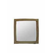 Oglinda perete lemn maro 81 x 81 cm