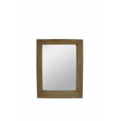 Oglinda perete lemn maro 80 x 100 cm