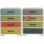 Set 2 comode lemn multicolor  23 x 17 x 31 cm