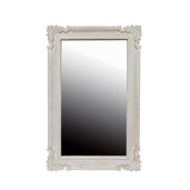 Oglinda perete lemn alb 60 x 3,5 x 90 cm