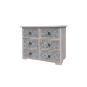 Comoda lemn maro gri 49,5 x 19 x 39,5 cm