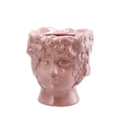 Ghiveci flori dolomit roz 17,5 x 19 cm