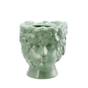 Ghiveci flori dolomit verde 17,5 x 19 cm