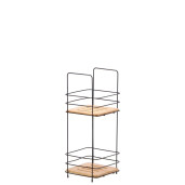 Raft pardoseala 2 polite fier bambus 16,5 x 15,5 x 40 cm