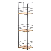 Raft pardoseala 3 polite fier bambus 16,5 x 15,5 x 63 cm