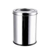 Cos gunoi cu capac mobil, otel argintiu 17 x 23,5 cm / 3 L