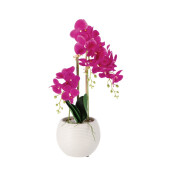 Orhidee artificiala roz fucsia in ghiveci 21 x 60 cm