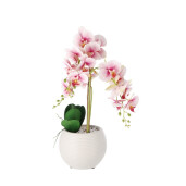 Orhidee artificiala roz in ghiveci 21 x 60 cm