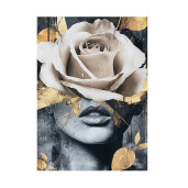 Tablou oleografie pe panza multicolor Women III 50 x 70 cm