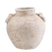 Vaza flori teracota maro 21 x 21 cm