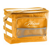 Geanta termoizolanta textil portocaliu alb 44 x 30 x 36 cm, 40 L