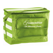 Geanta termoizolanta textil verde alb 44 x 30 x 36 cm, 40 L