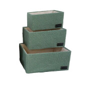Set 9 cosuri depozitare textil multicolor 30 x 20 x 15, 35 x 25 x 17, 40 x 30 x 20 cm